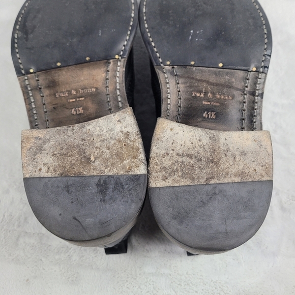 rag & bone Black Leather Brogue Derby Shoes main image 8